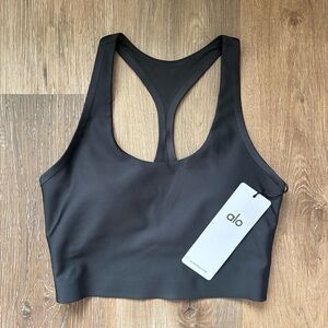 Alo Yoga Airlift Super Sleek Bra Tank in Black, Size Small NWT